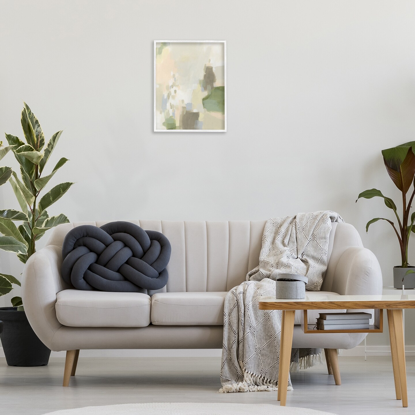 Stupell Industries Muted Beige & Green Framed Giclee Wall Art Design by Joris Hoefnagel