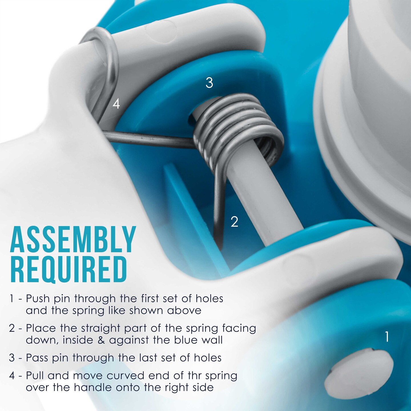 U.S. Pool Supply&#xAE; 16&#x22; Weighted Pool Vacuum Head with Nylon Side Bristles, Swivel Hose Connection, EZ Clip Handle - Connect 1-1/4&#x22;, 1-1/2&#x22; Hose - Cleans &#x26; Remove Debris