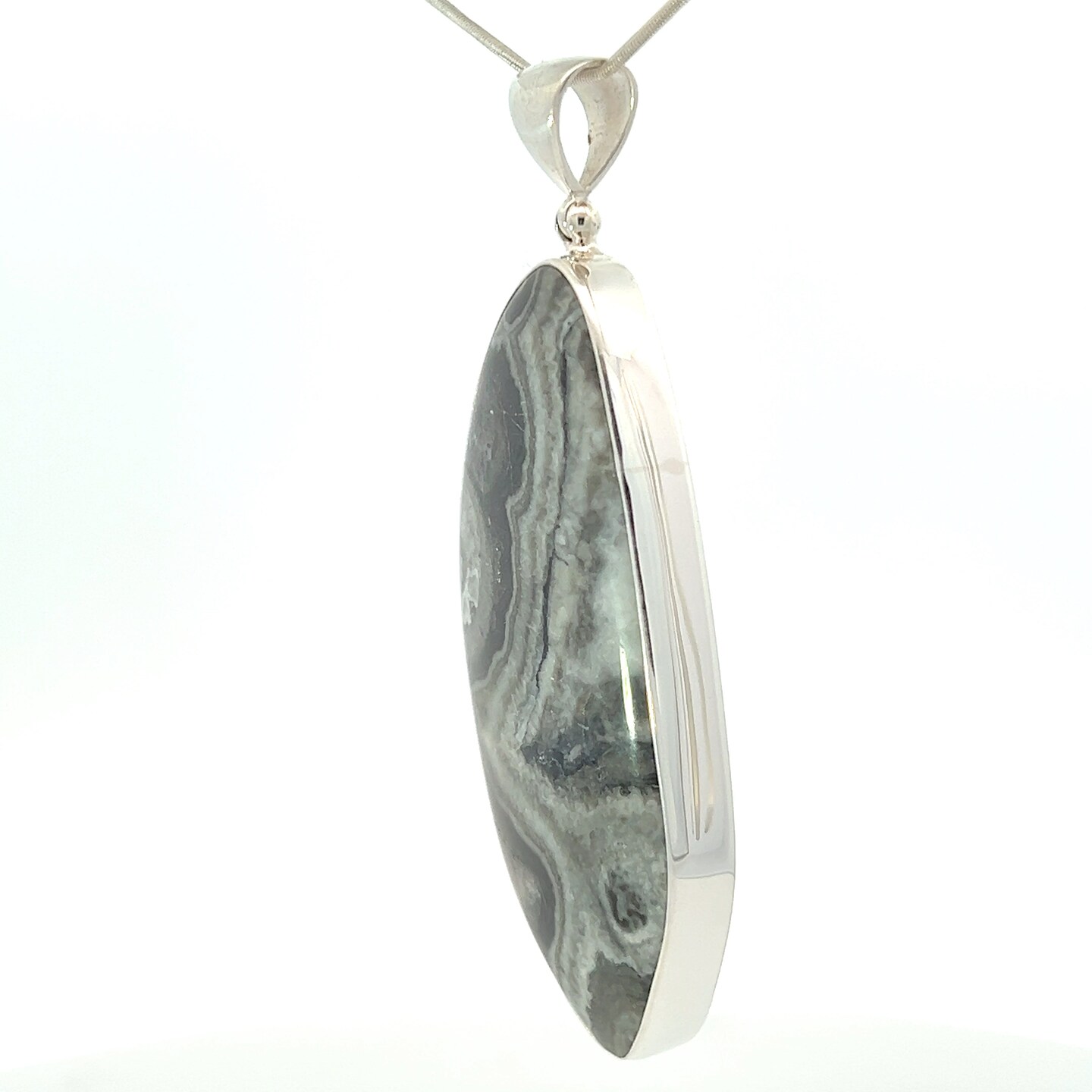 Stones Desire Rhyolite Stone Pendant Necklace (22") product 3