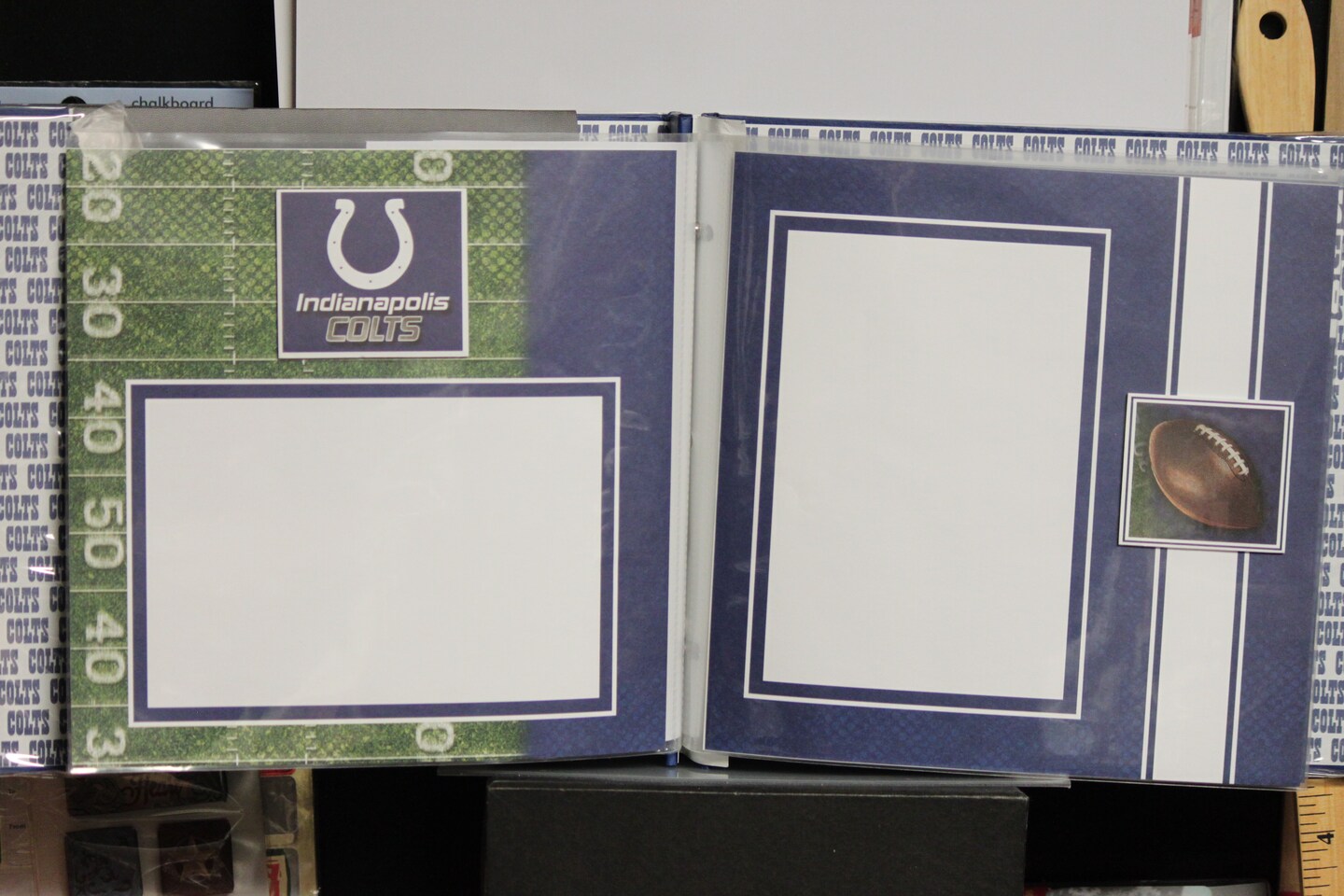 NFL Indianapolis Colts Complete 8 x 8 Officially Licensed Scrapbook