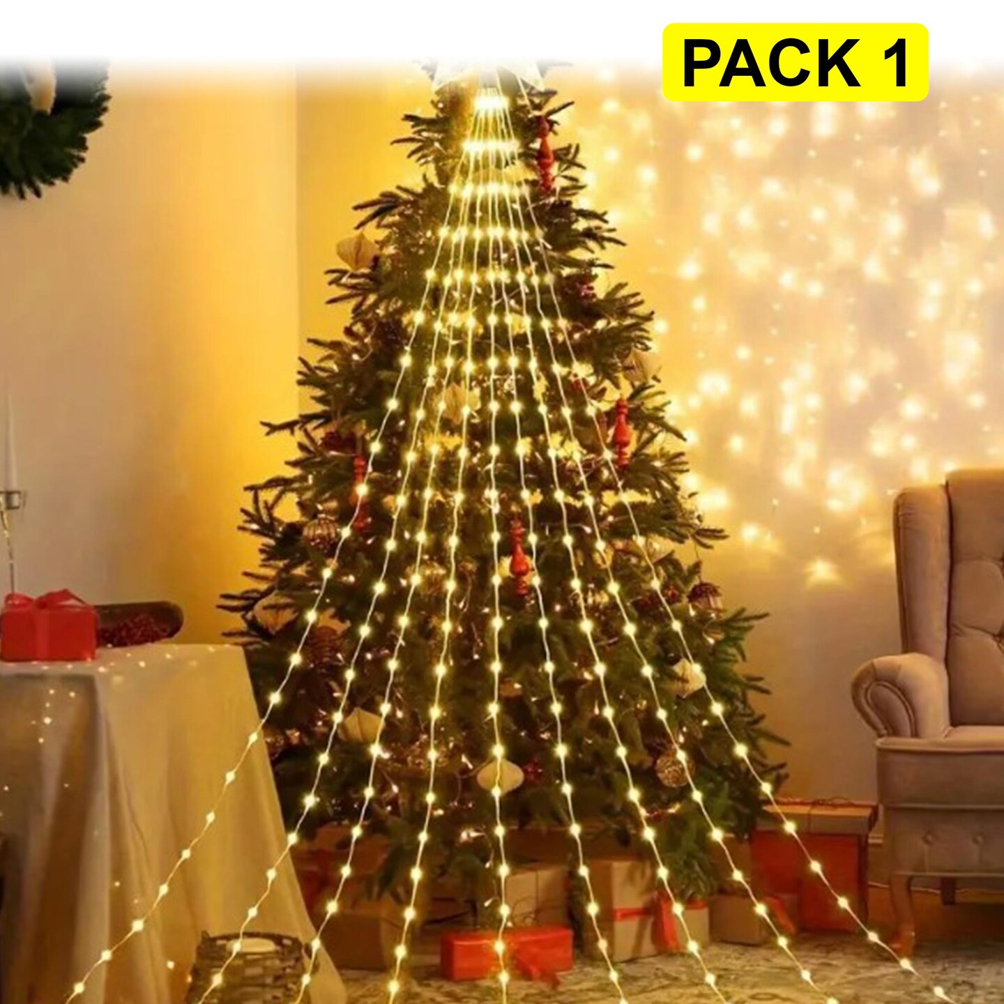 7ft Christmas Tree Light With Star