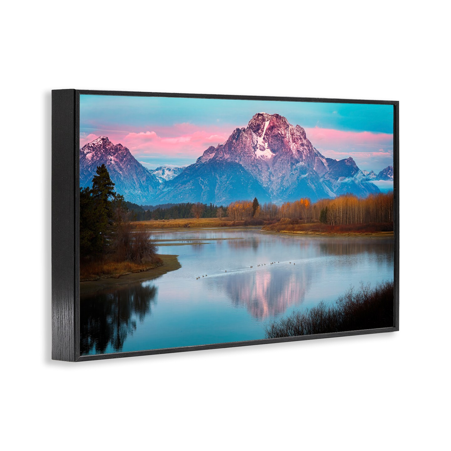 Stupell Industries Vast Mountain Lake Photography Framed Giclee Wall Art Design by Rick Berk