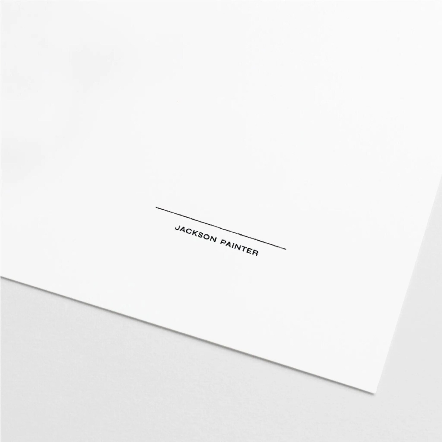 Blank Artist Signature Stamp VI