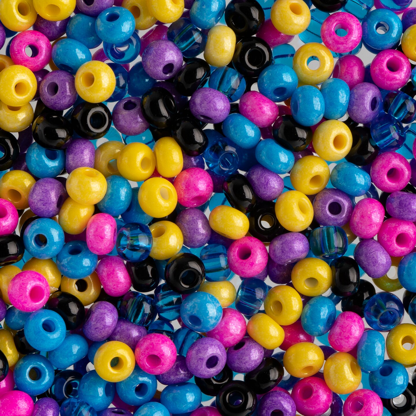 John Bead 6/0 Mixed Czech Glass Seed Beads, 100g