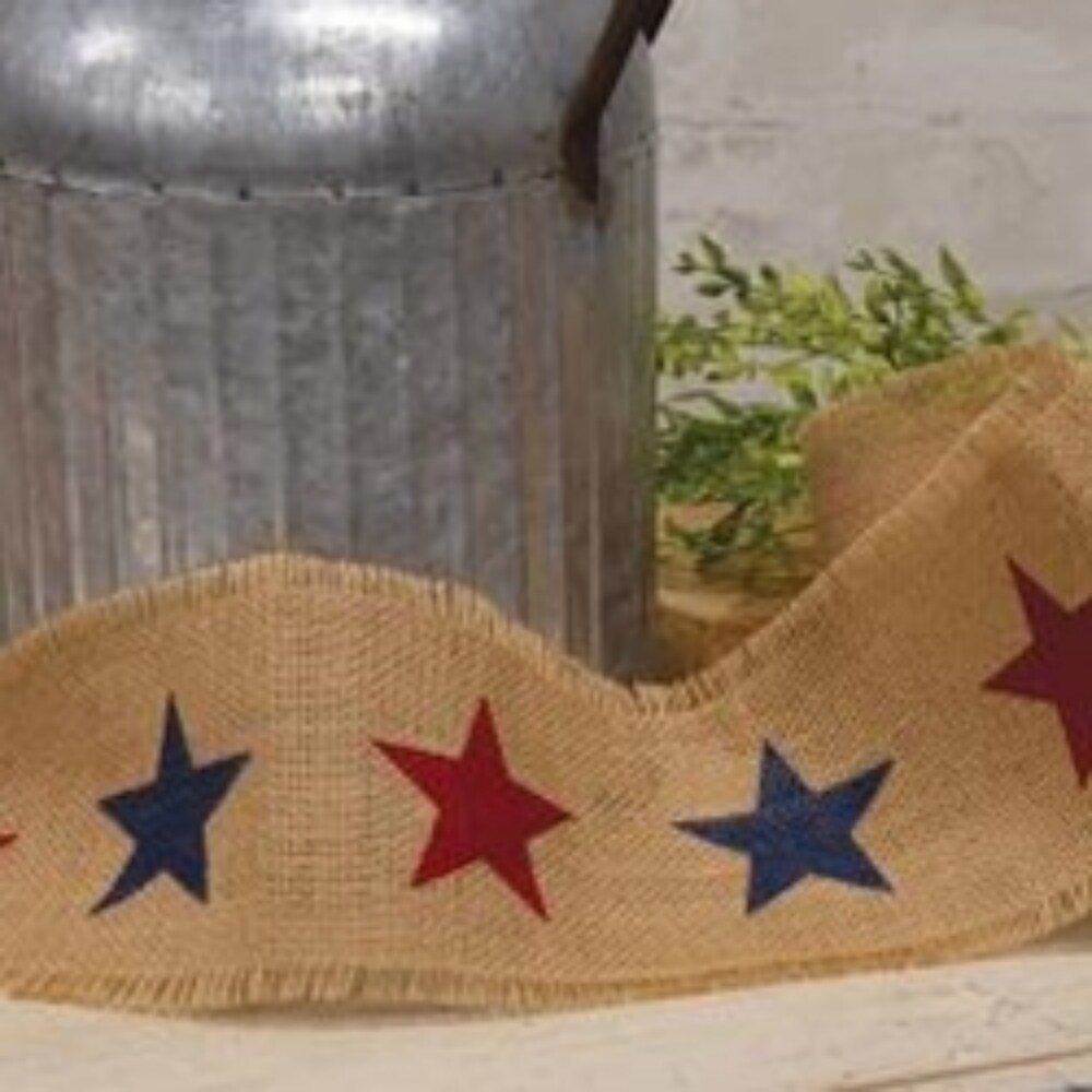 Star Burlap Ribbon