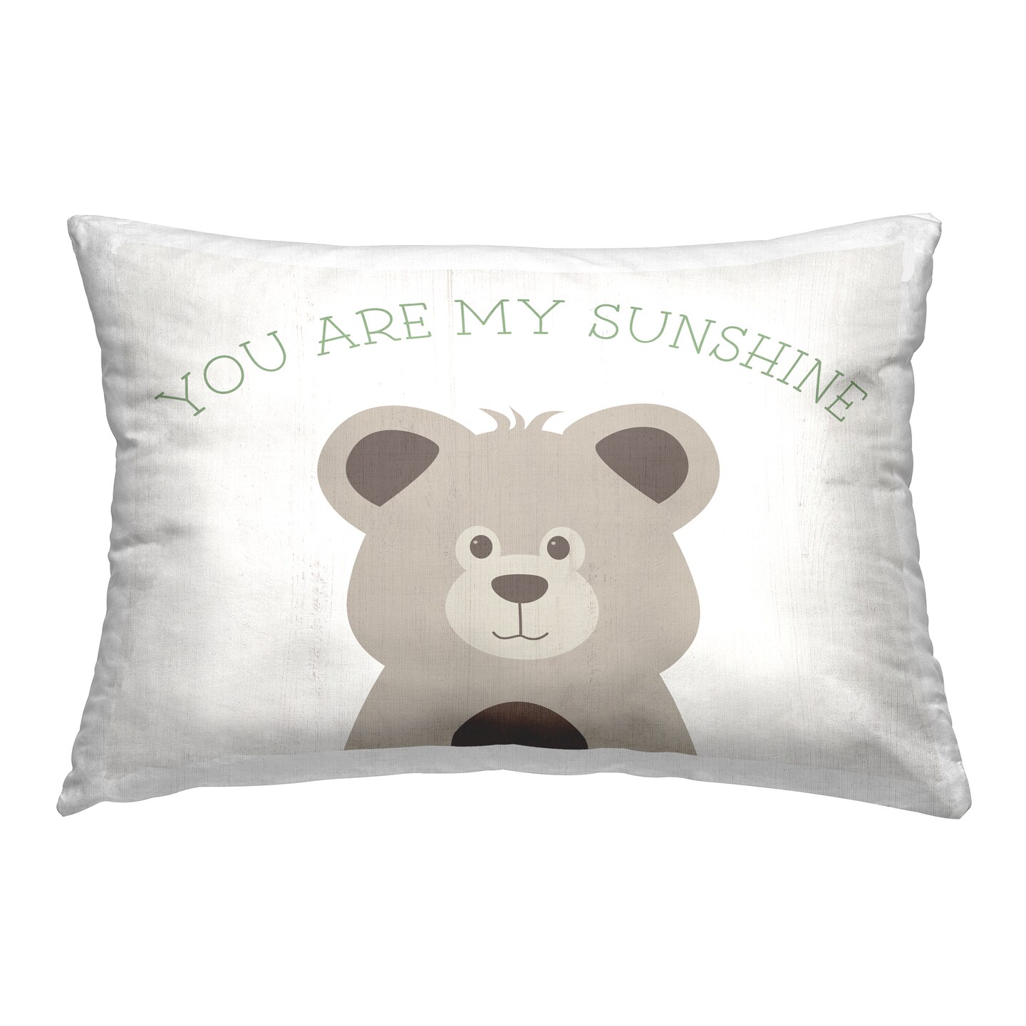My Sunshine Smiling Bear Decorative Printed Throw Pillow Design by Natalie Carpentieri, 14 x 7 x 20