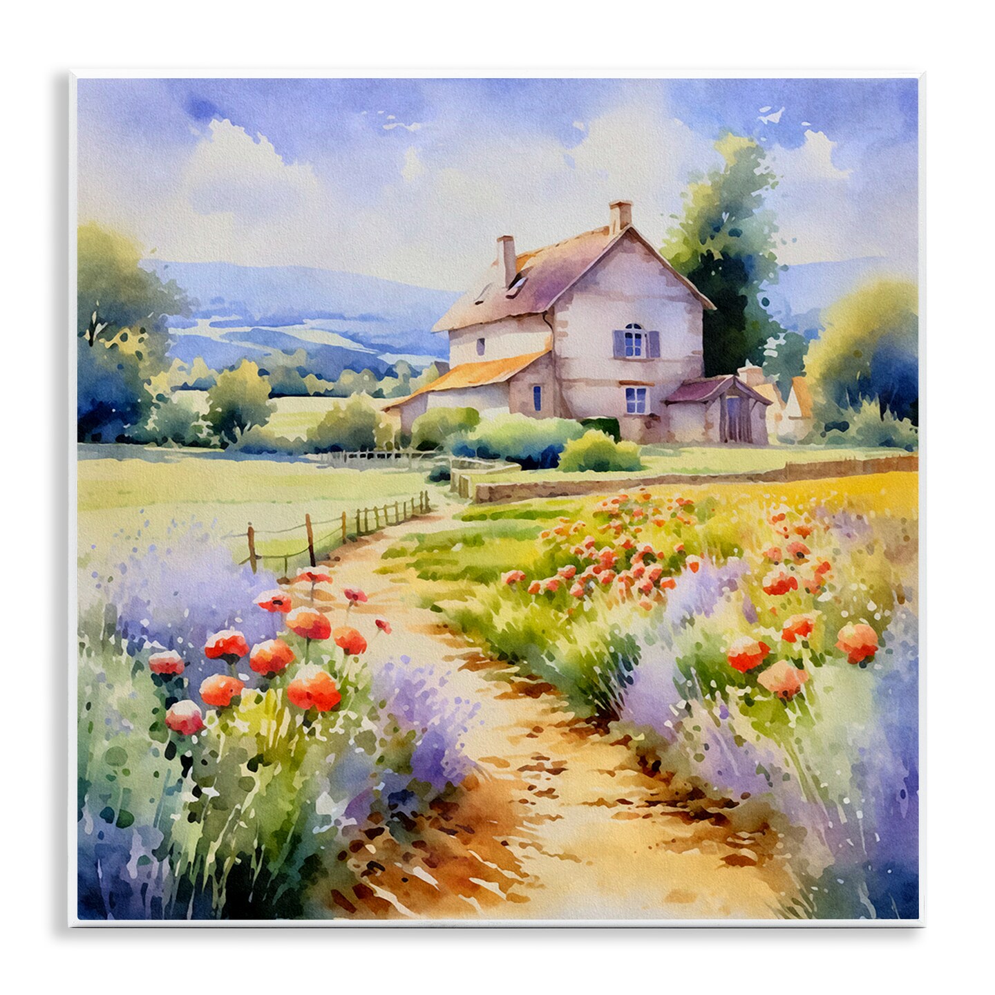 Stupell Industries Provence Cottage Gardens Wall Plaque Art Design by ...