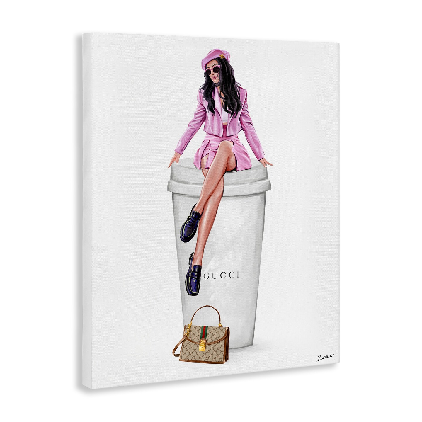 Stupell Industries Brunch Coffee Fashionista Canvas Wall Art Design by Ziwei Li