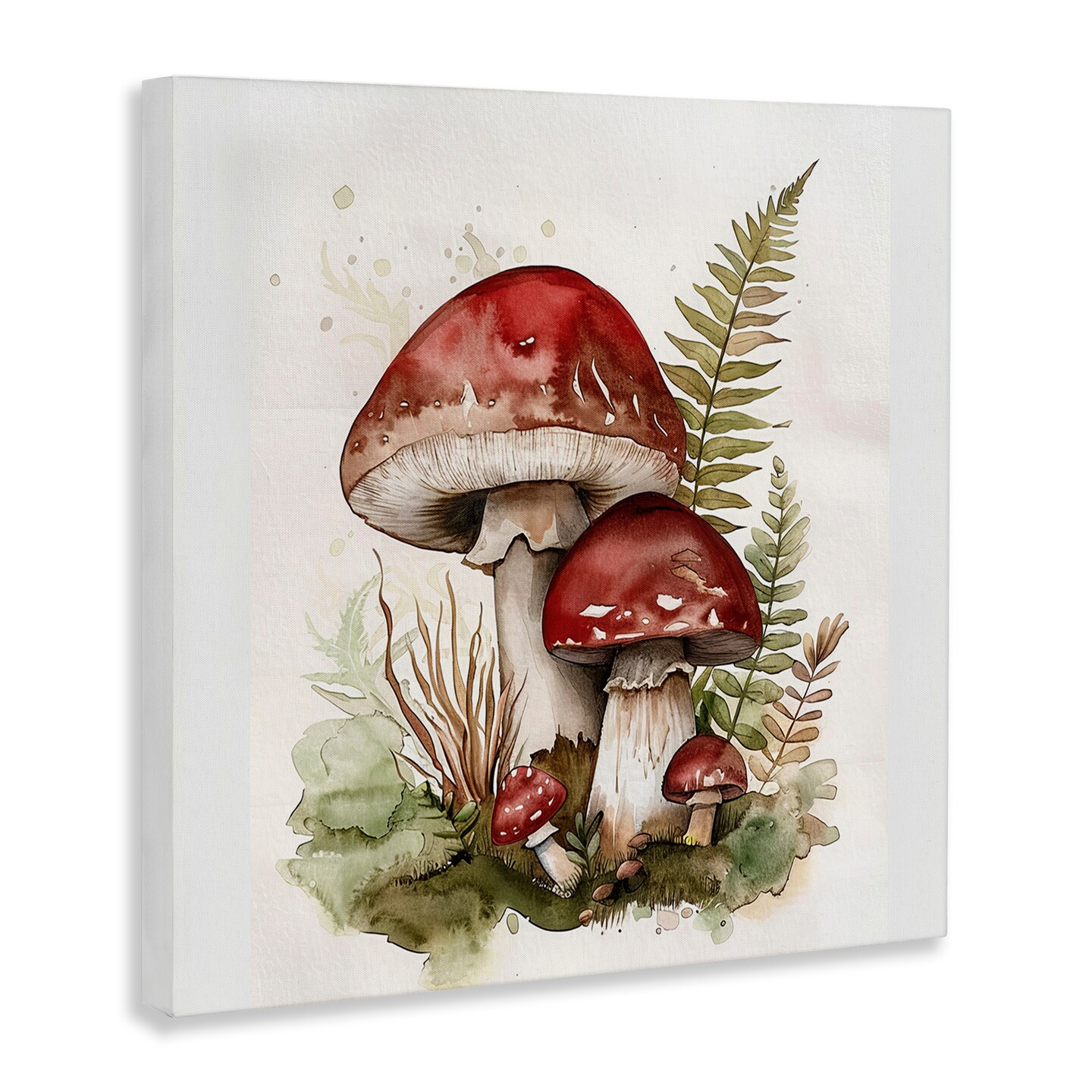 Stupell Industries Enchanted Forest Mushrooms Canvas Wall Art Design by Lazar Studio