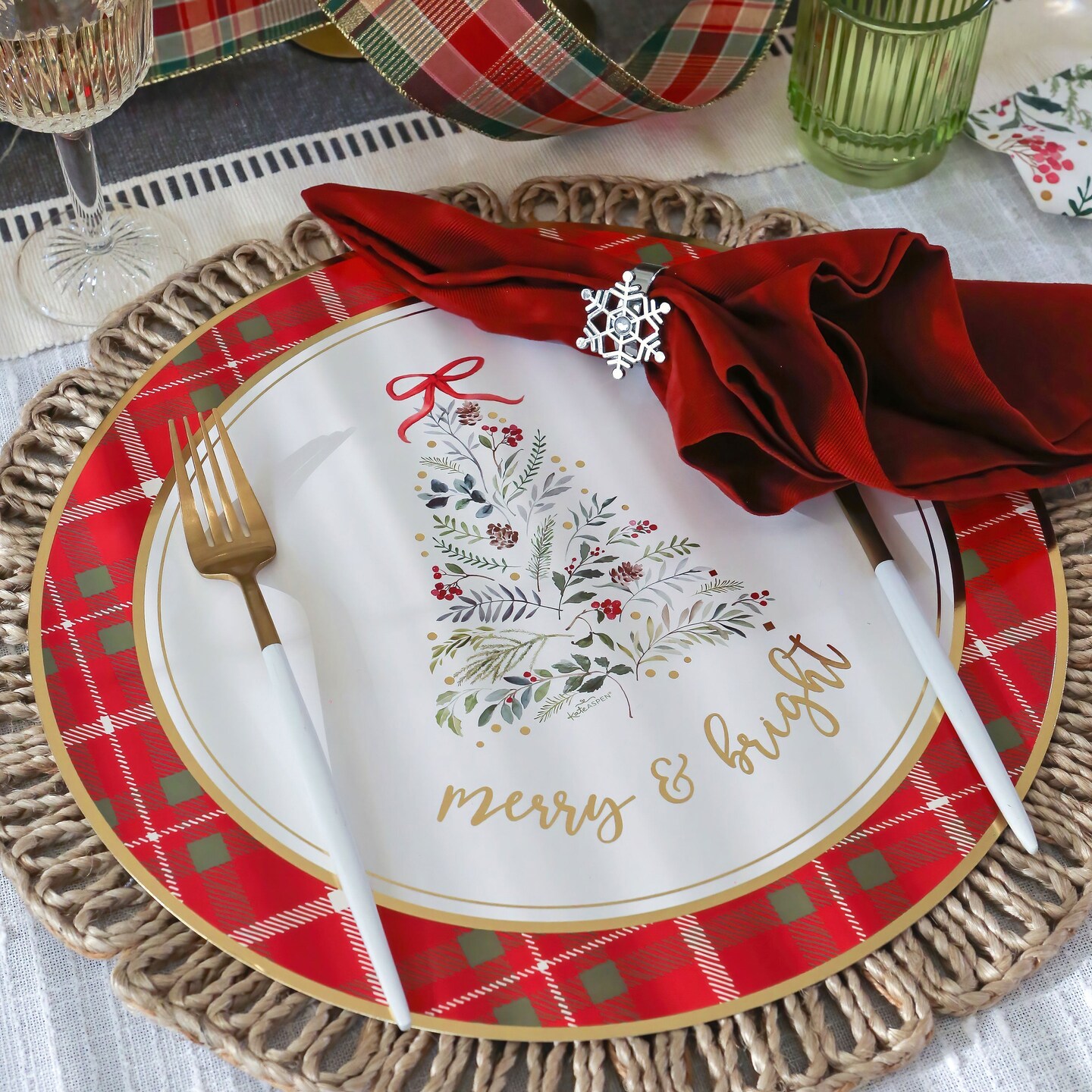 Kate Aspen Christmas 13&#x201D; Charger Plate Placemat