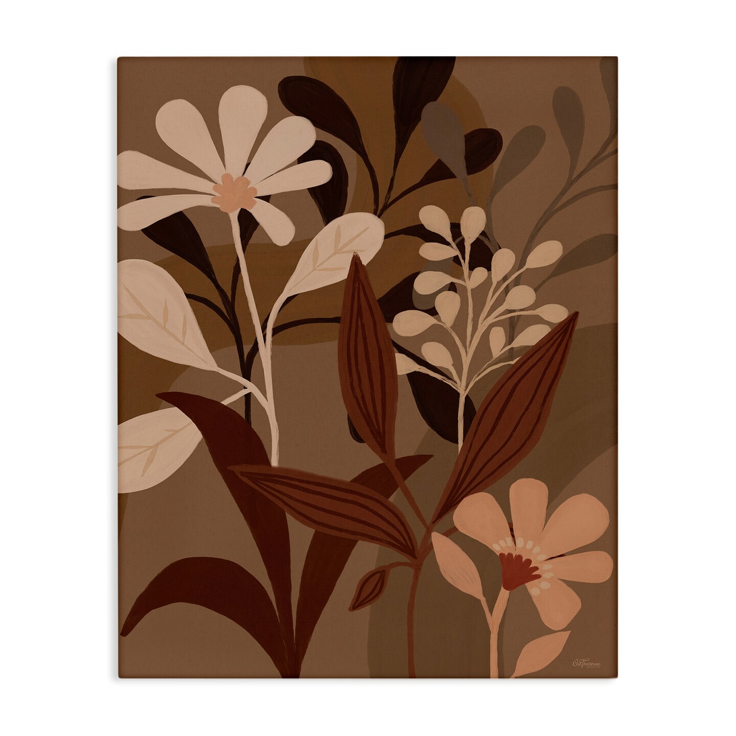 Stupell Industries Muted Boho Botanicals Canvas Wall Art Design by Dogwood Portfolio