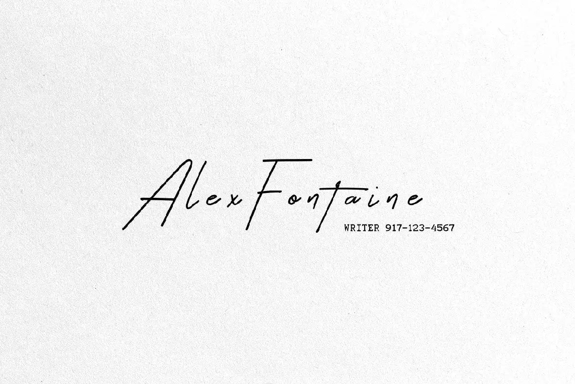 Signature Stamp No. 13,  Rubber Stamp,