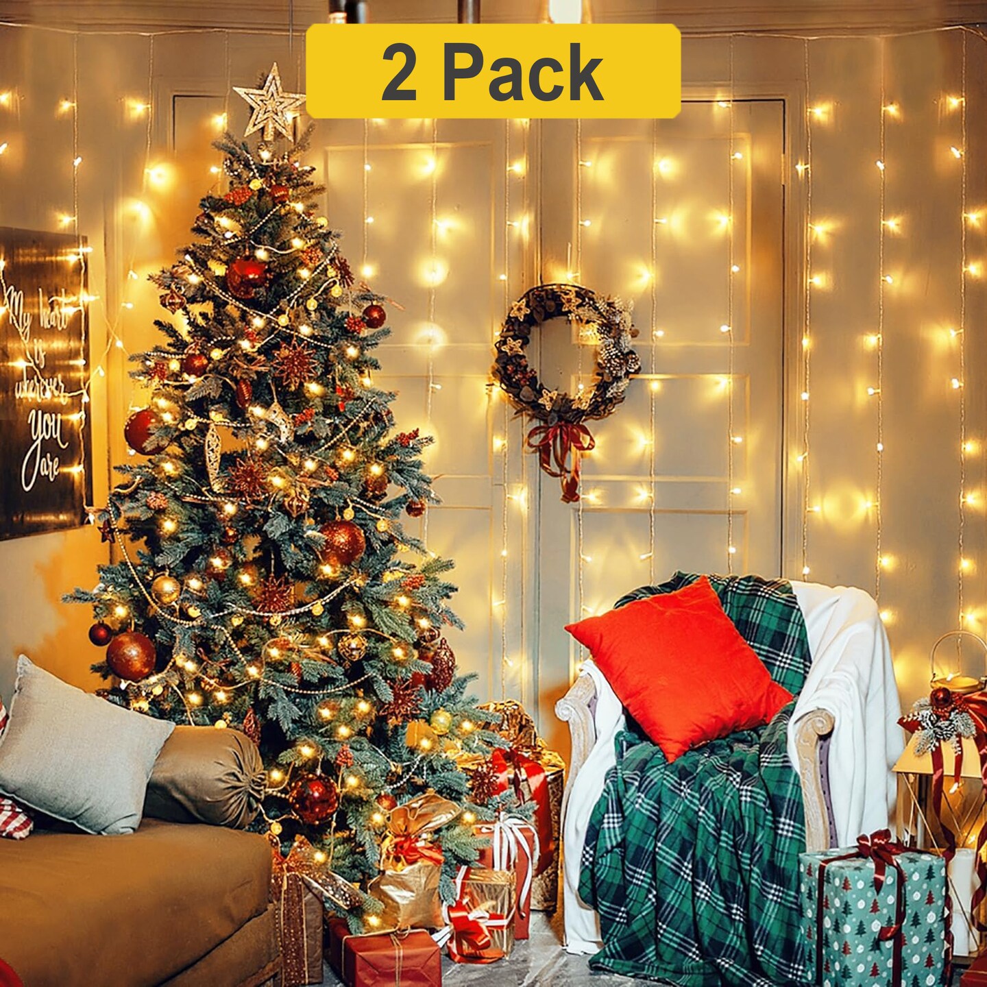 Beads strand christmas balls