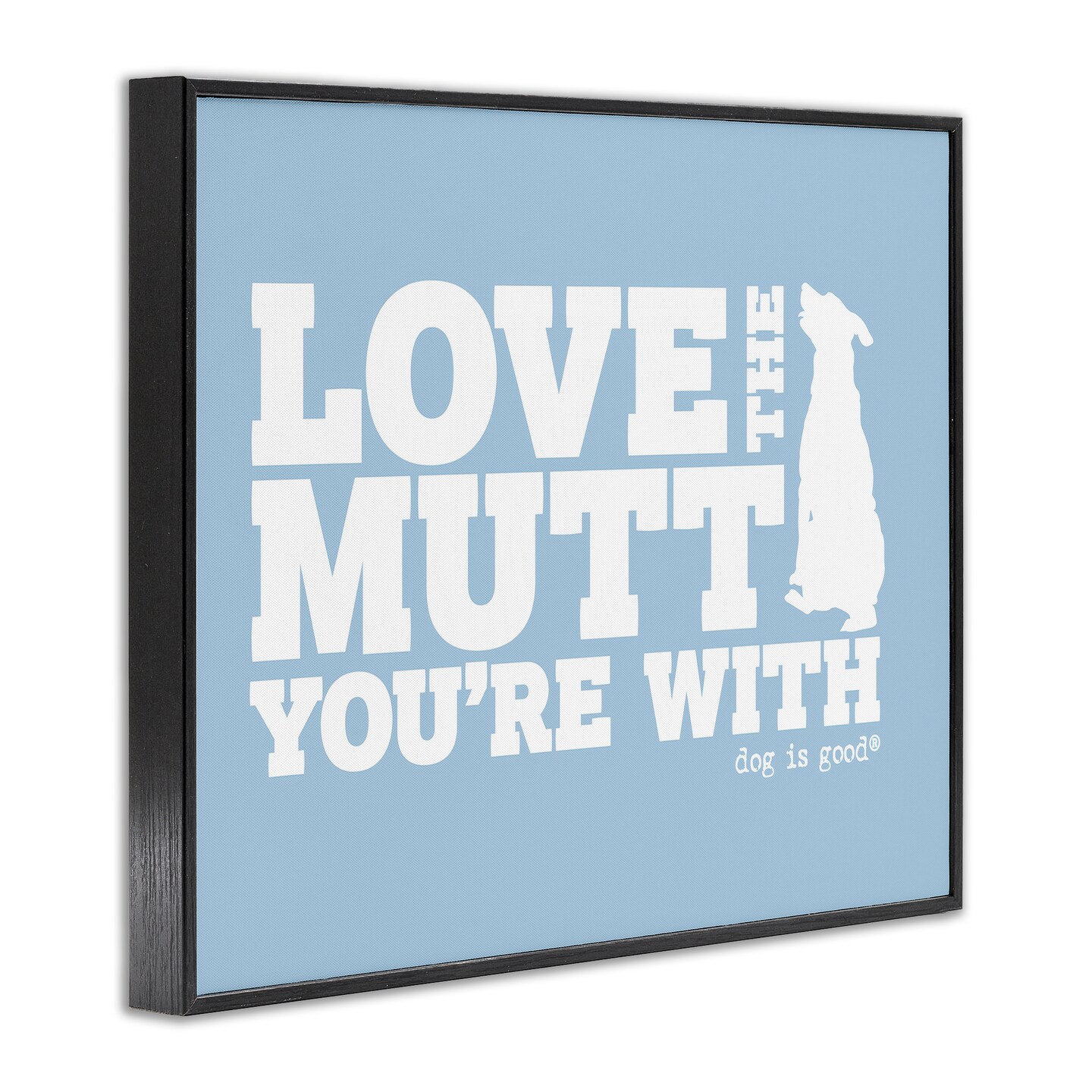 Stupell Industries Love The Mutt You&#x27;re With Framed Giclee Wall Art Design by Dog Is Good
