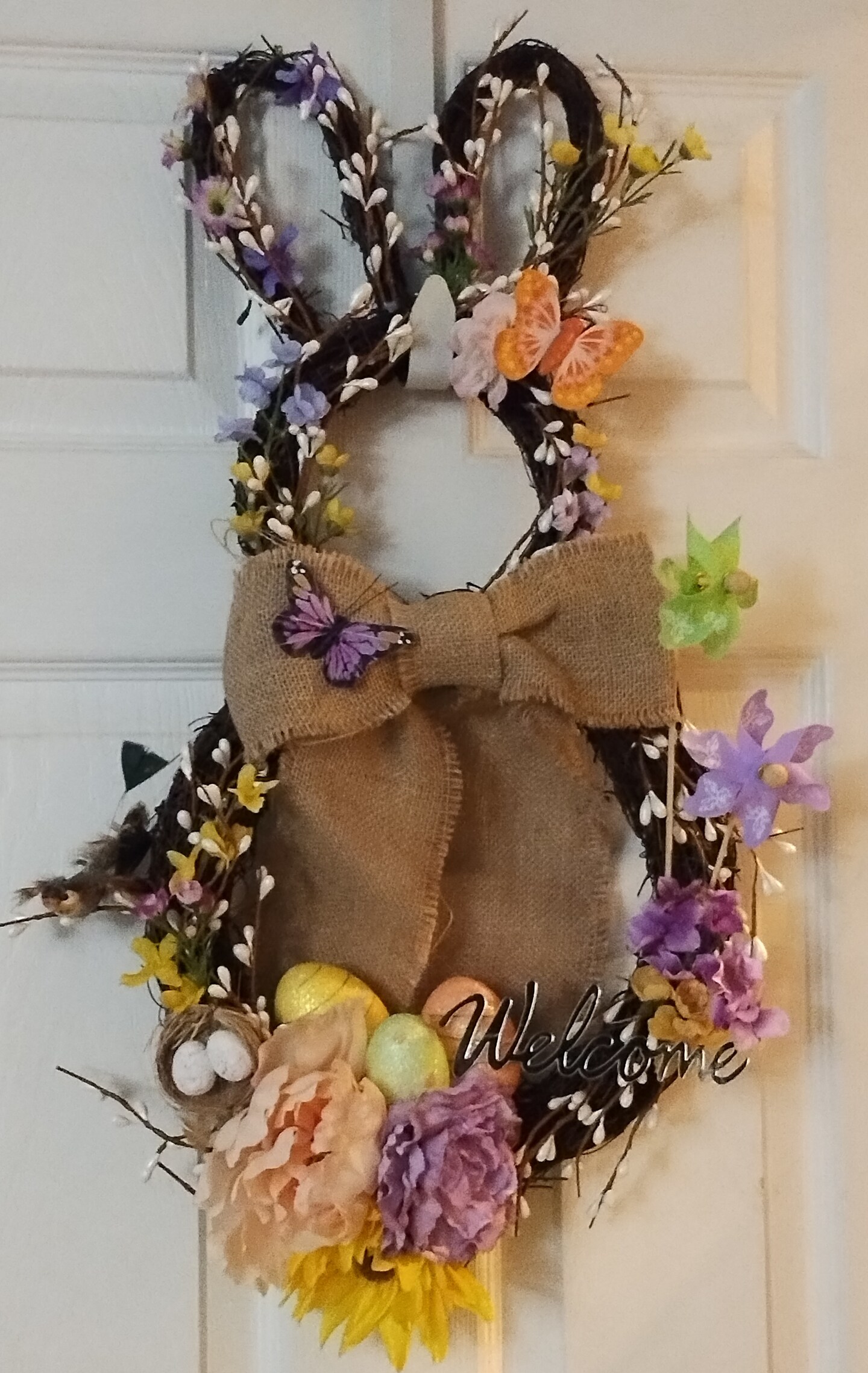Easter bunny door wreath 417169704186970112