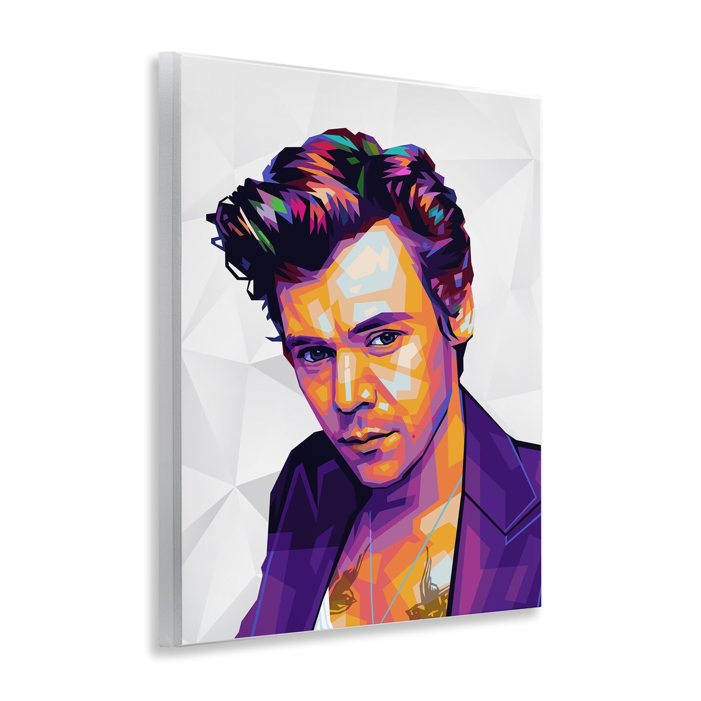 Stupell Industries Bright Hued Harry Wall Plaque Art Design by Birch &#x26; Ink