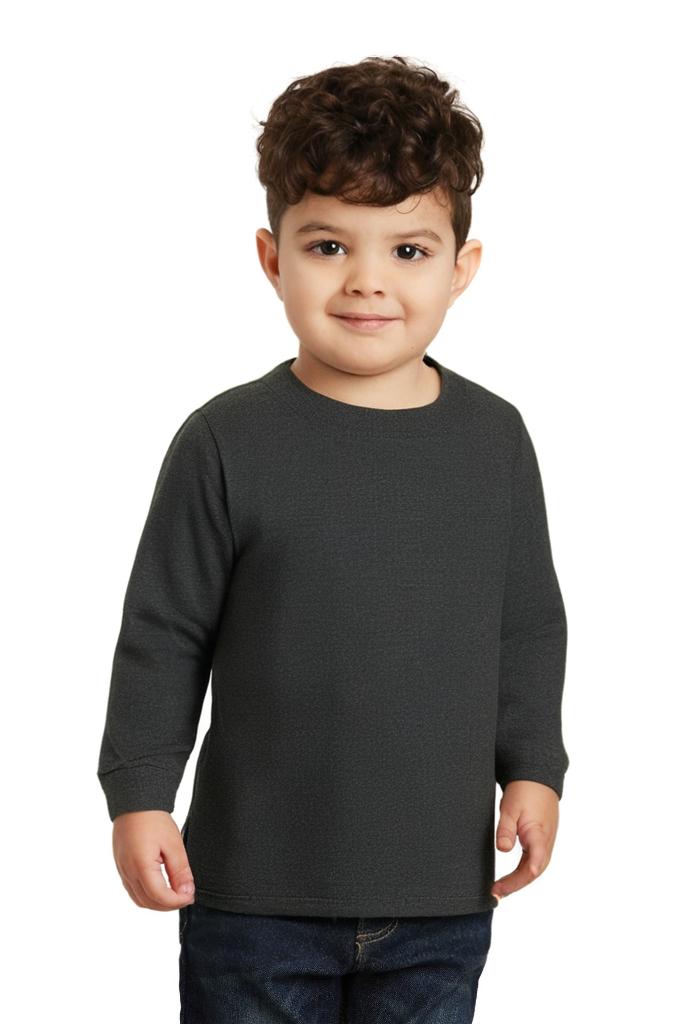 BELLA + CANVAS&#xAE; Toddler Jersey Crewneck Long Sleeve T-Shirt
