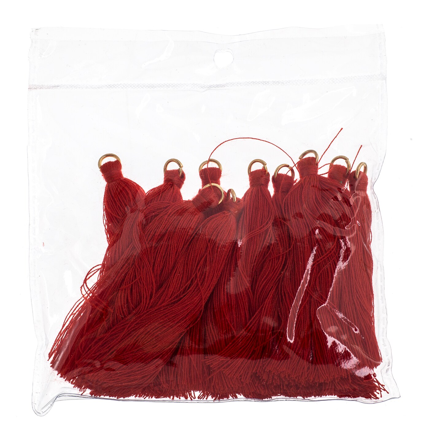 John Bead 2.25in Poly Cotton Tassels, 10pcs