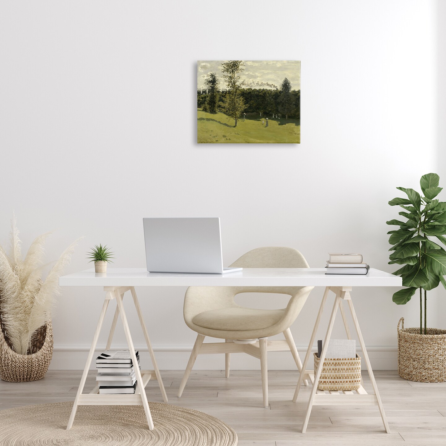 Stupell Industries Classic Train in Countryside Canvas Wall Art Design by one1000paintings