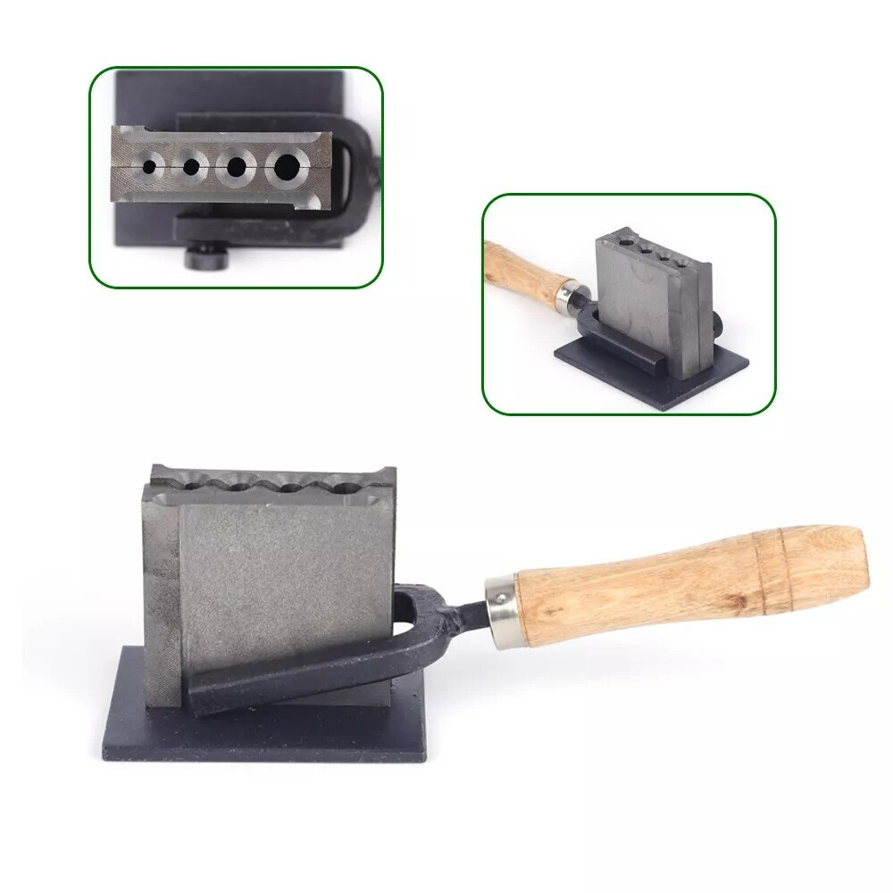 REVERSIBLE INGOT MOULD 4 HOLES FOR SHEETS BARS WIRES MAKING CASTING GOLD SILVER