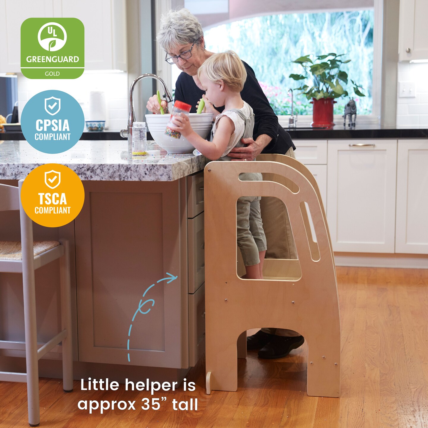 Chef&#x27;s Helper Kitchen Tower, Step Stool