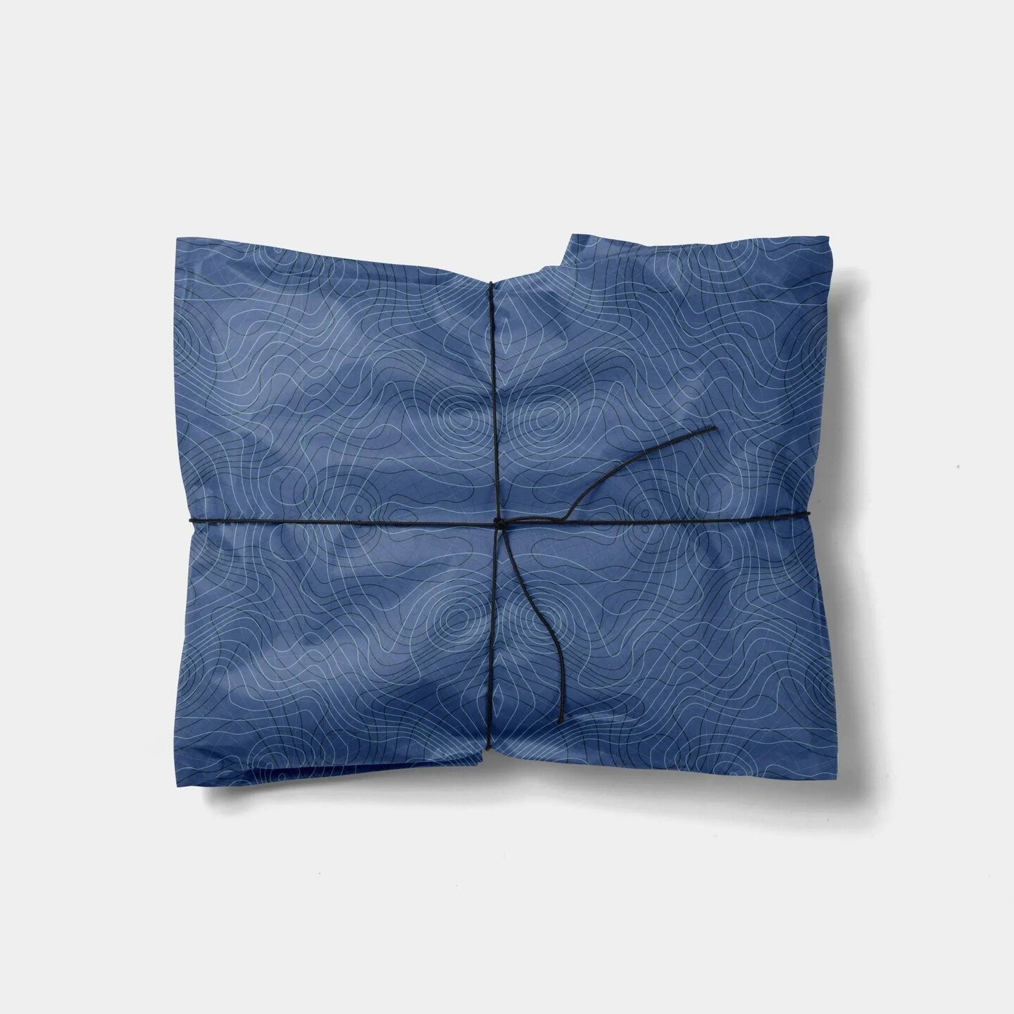 Topographic Map Gift Wrap VII