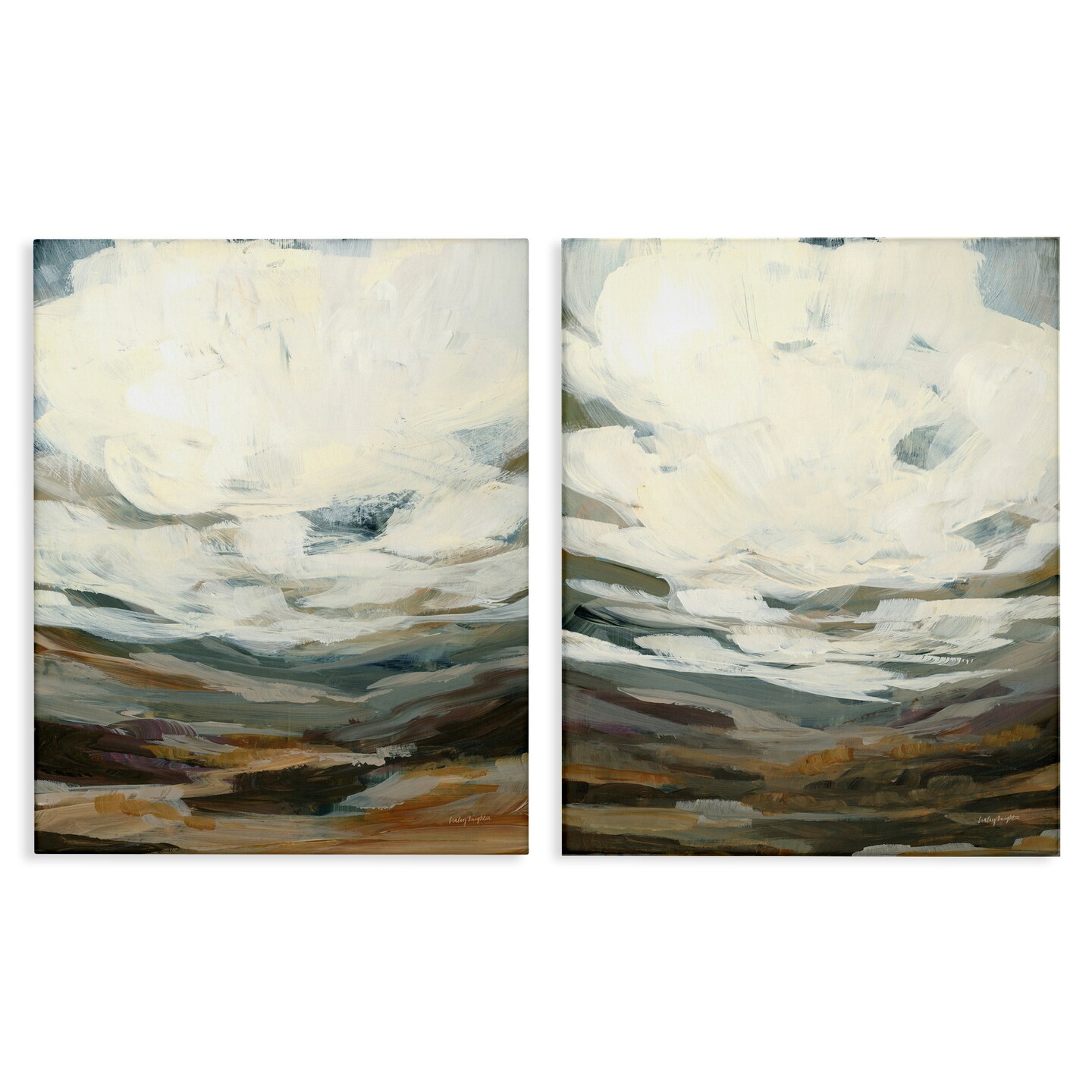 Stupell Industries Overcast Timber Thicket  2 pc Canvas Wall Art Set Design by Haley Knighten