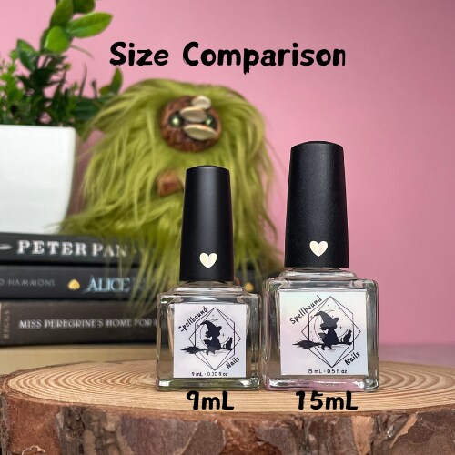 Old Soul - custom handcrafted blue holographic nail polish product 2