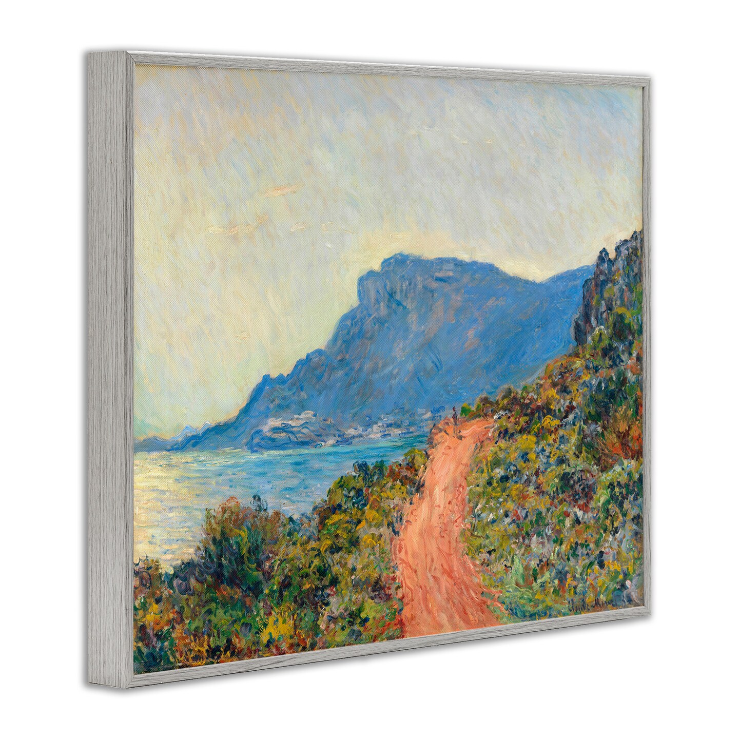 Stupell Industries Classic Monet Mountain Landscape Framed Giclee Wall Art Design by one1000paintings