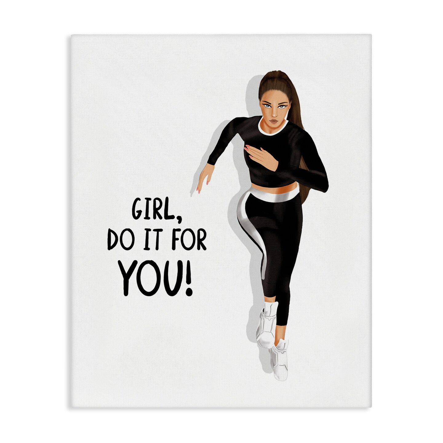 Saba Rauf Stupell Industries Do It For You Girl Canvas Wall Art Design by Saba ...