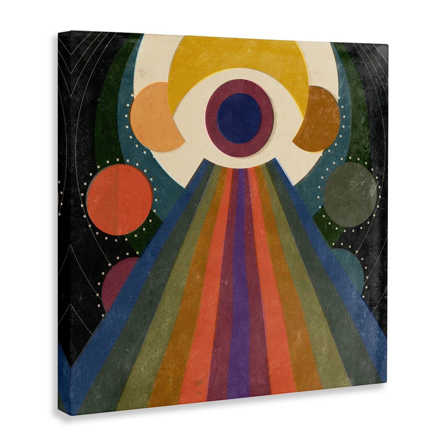 Stupell Industries Spiritual Eye with Rays Canvas Wall Art Design by Victoria Barnes