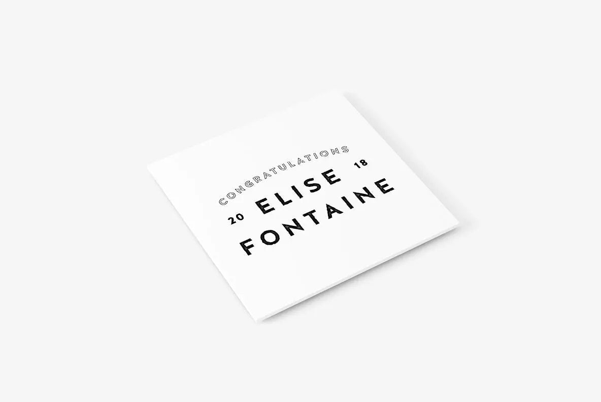 Type Stamp No. 6, Rubber Stamp, Custom