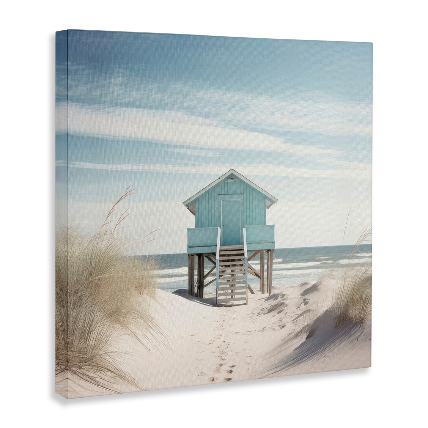 Stupell Industries Coastal Lookout Hut Canvas Wall Art Design by Irena Orlov
