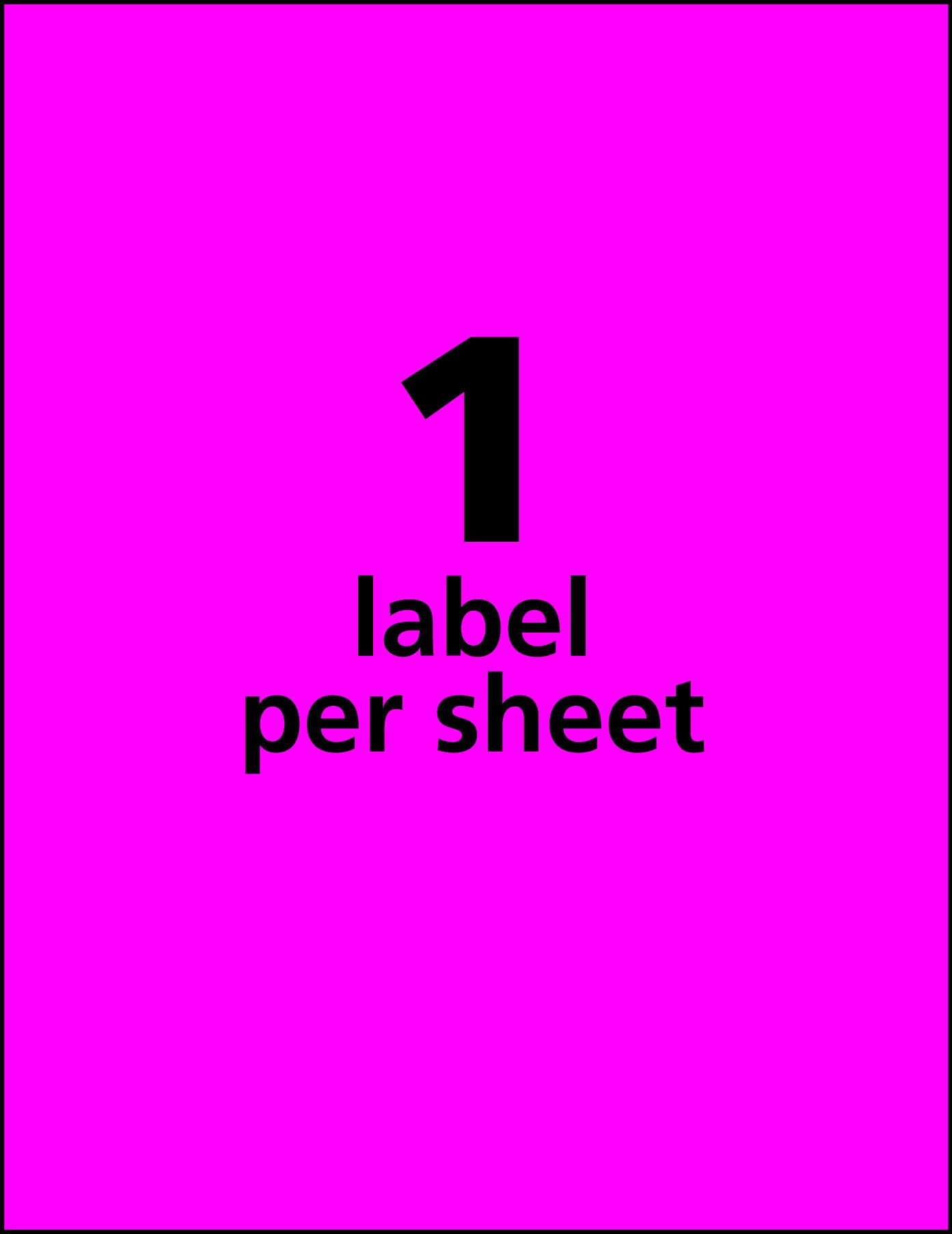 Avery Neon Shipping Labels for Laser Printers, Assorted: Green, Pink, Yellow Labels, 8-1/2&#x22; x 11&#x22;, 15 Neon Labels (5975)