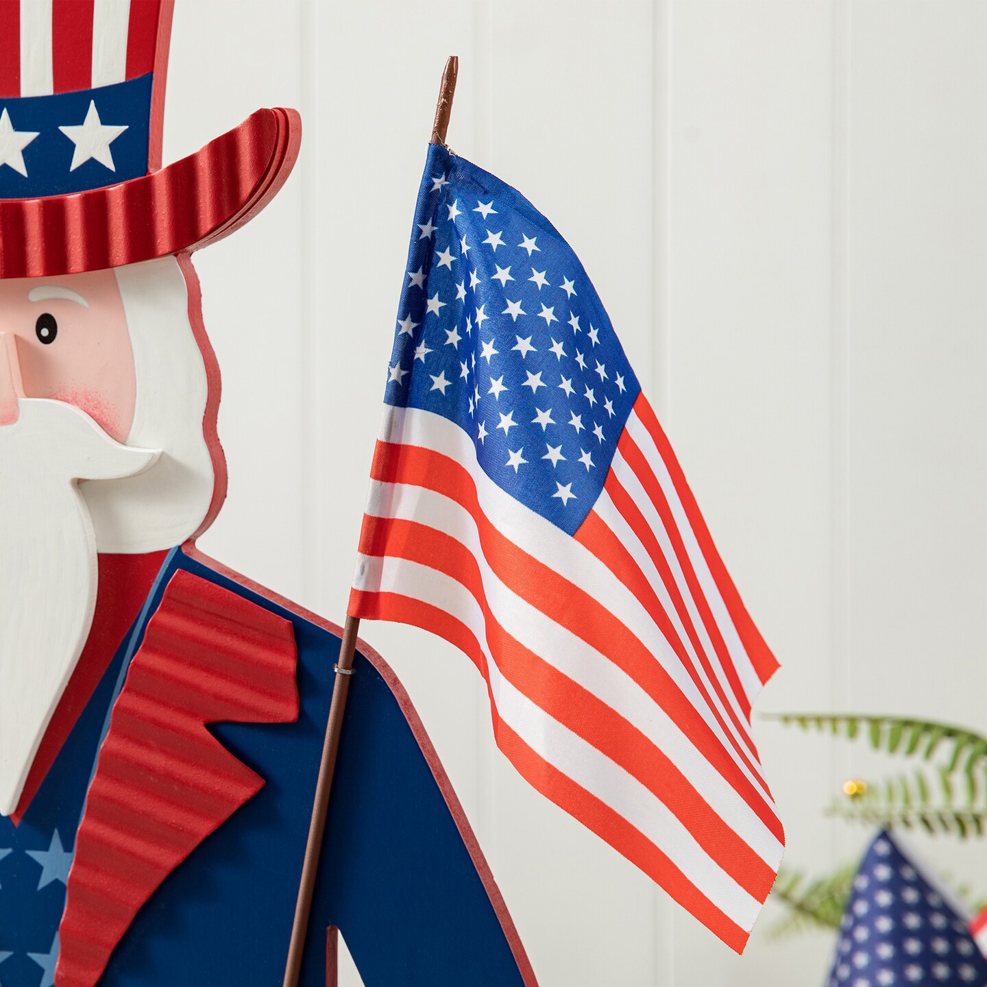 40&#x22;H Patriotic/ Americana Uncle Sam Porch Decor