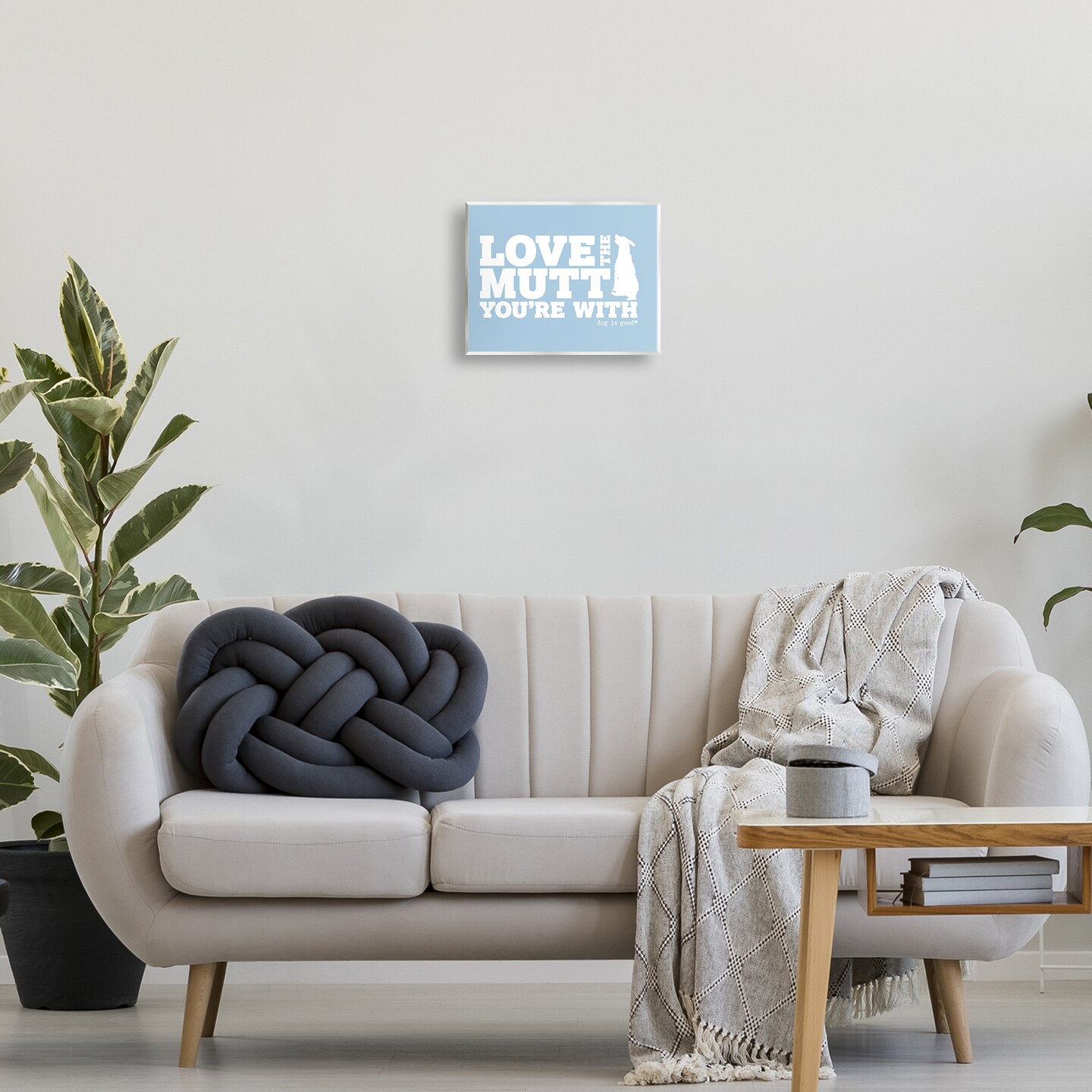 Stupell Industries Love The Mutt You're With Wall Plaque Art Design by Dog Is Good