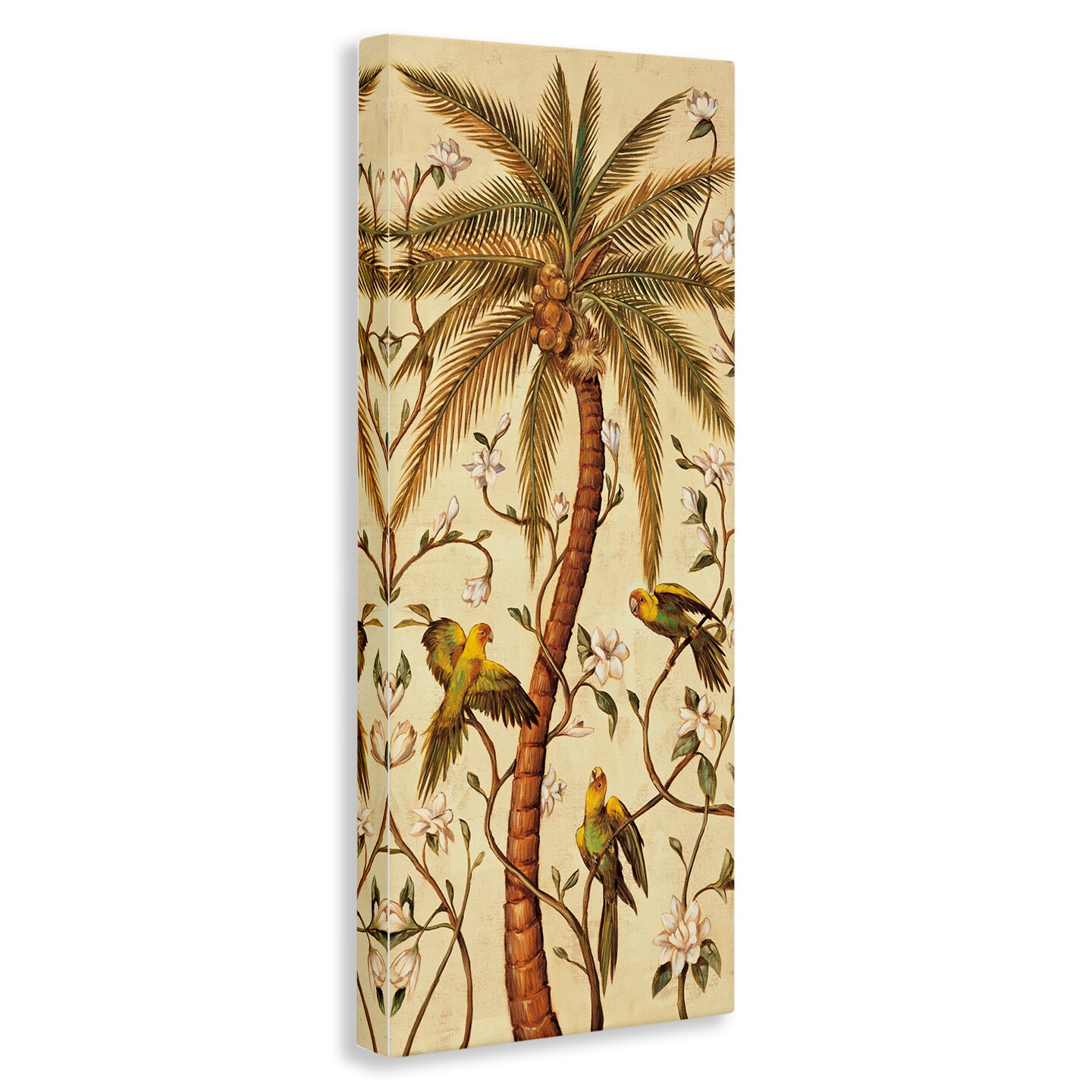 Stupell Industries Parrots & Curvy Palm Tree Canvas Wall Art Design by Rodolfo Jimenez