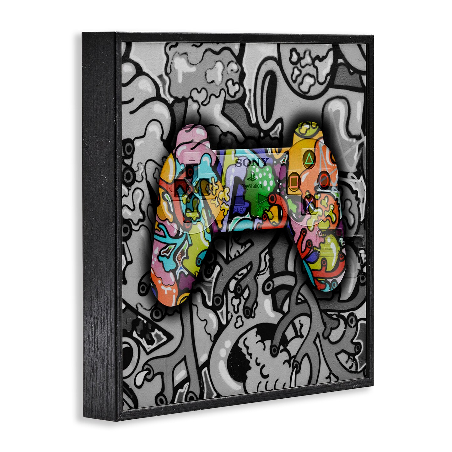 Stupell Industries Urban Patterned Controller Framed Giclee Wall Art Design by Svetlana Aleynikova