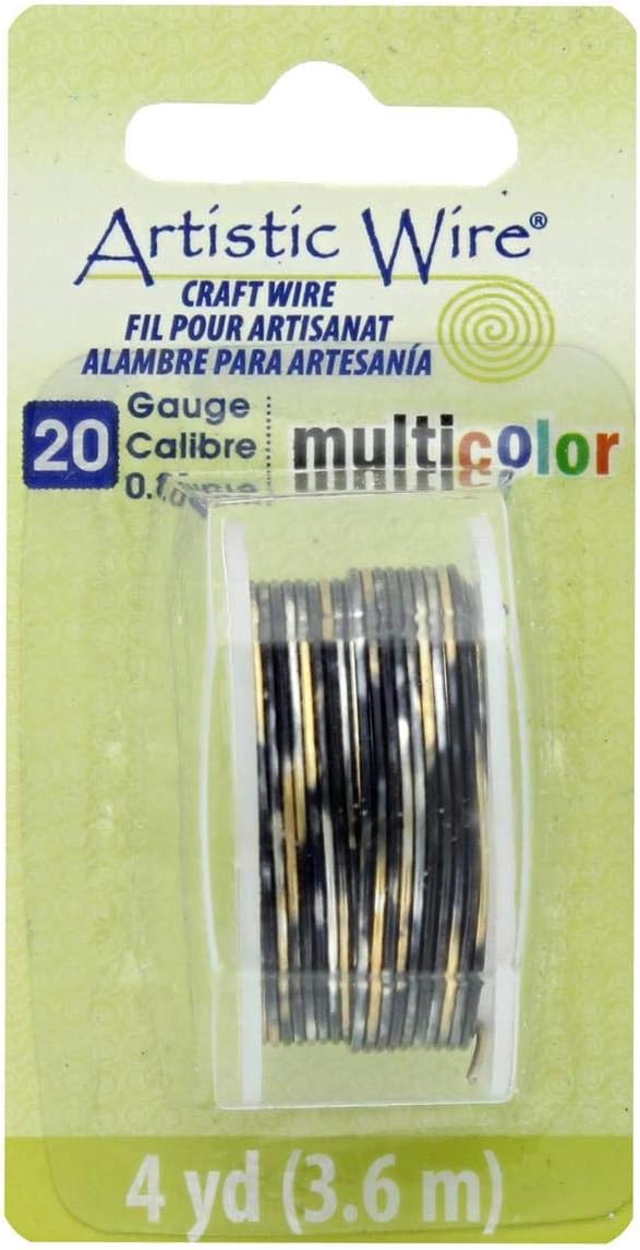 Artistic Wire Multicolor, 20 Gauge Tarnish Resistant Colored Copper Craft Jewelry Wrapping Wire Wire