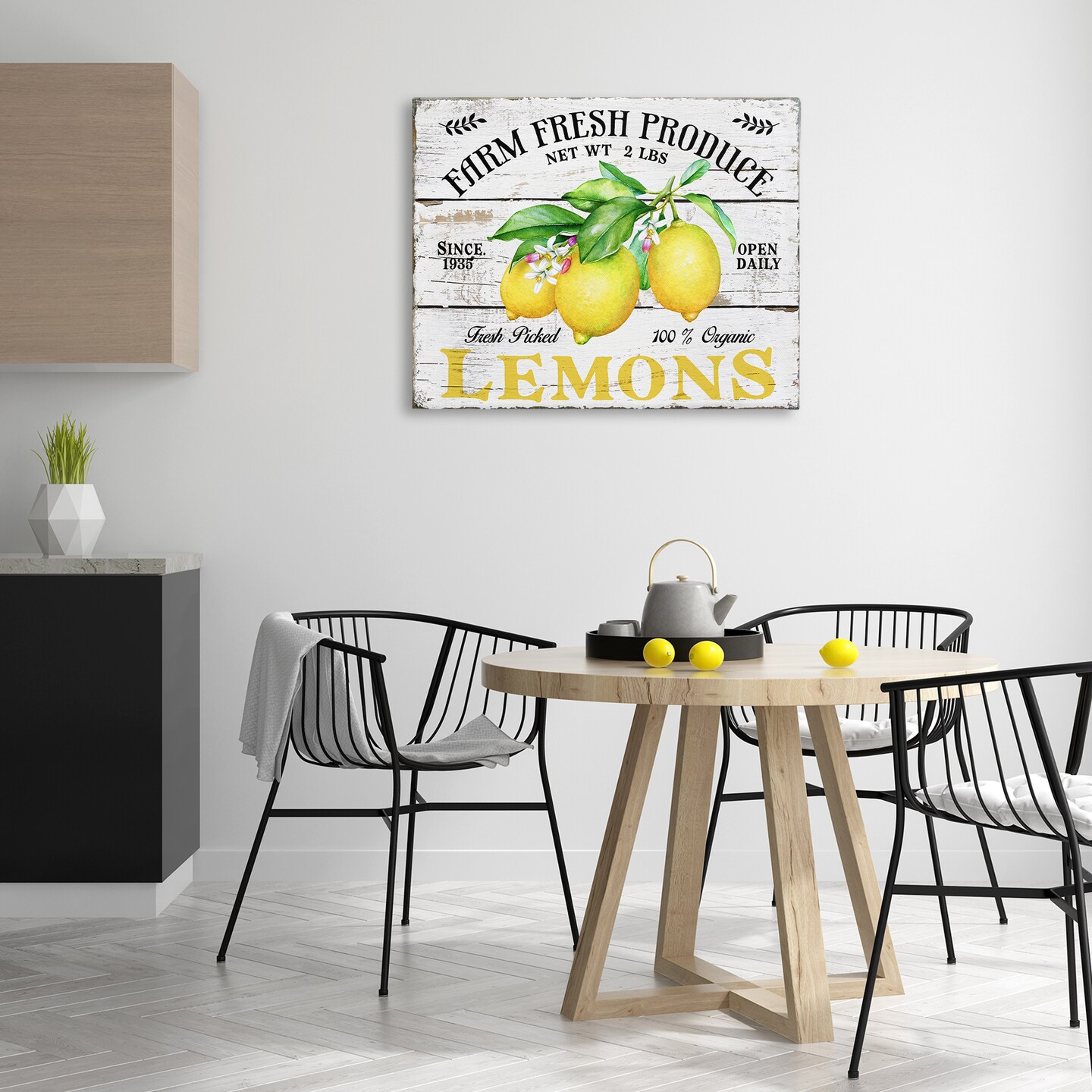 Stupell Industries Farm Fresh Produce Lemons Canvas Wall Art Design by Creatif Belle
