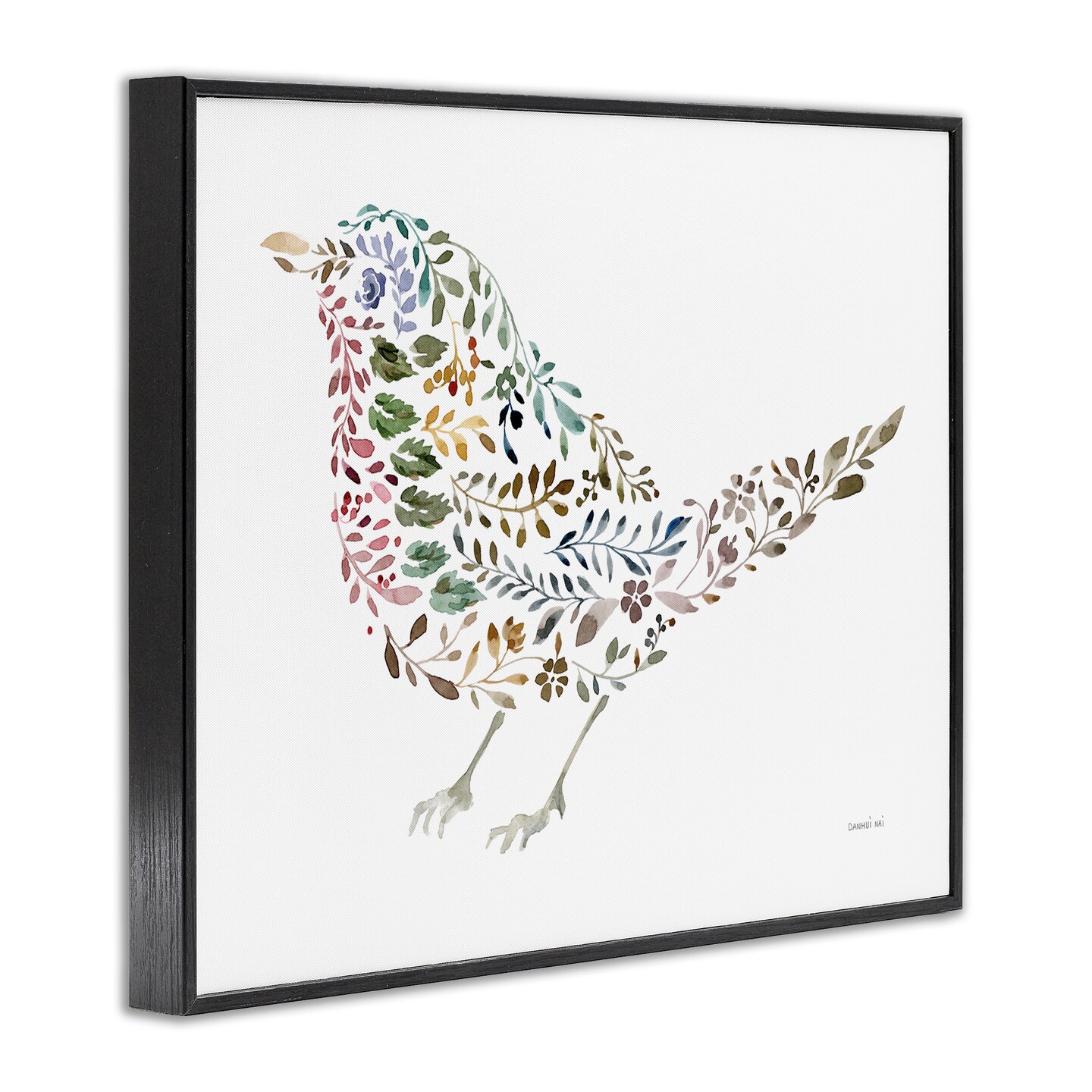 Stupell Industries Floral Nature Bird Framed Giclee Wall Art Design by Danhui Nai