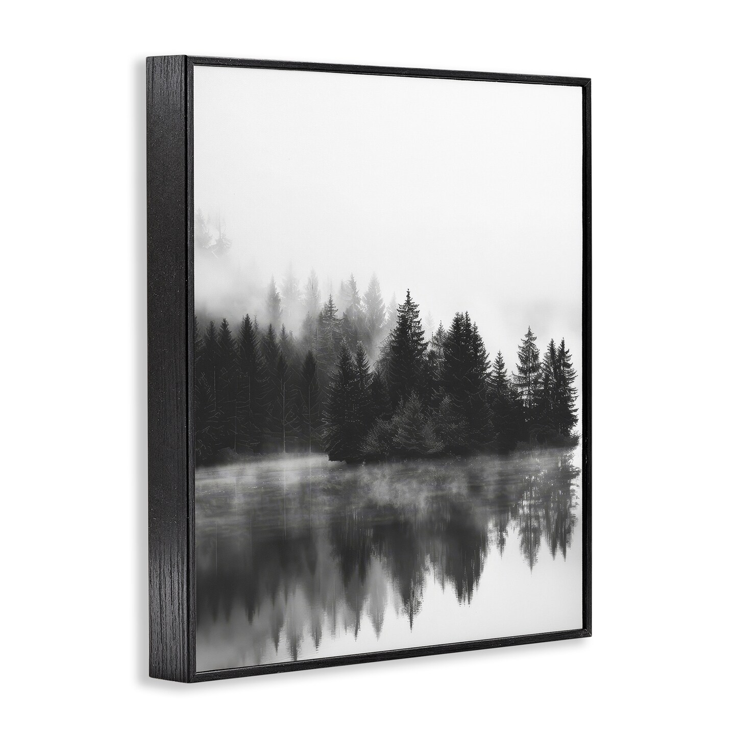 Stupell Industries Dark Tree Reflections Framed Giclee Wall Art Design by Petal Prints Design