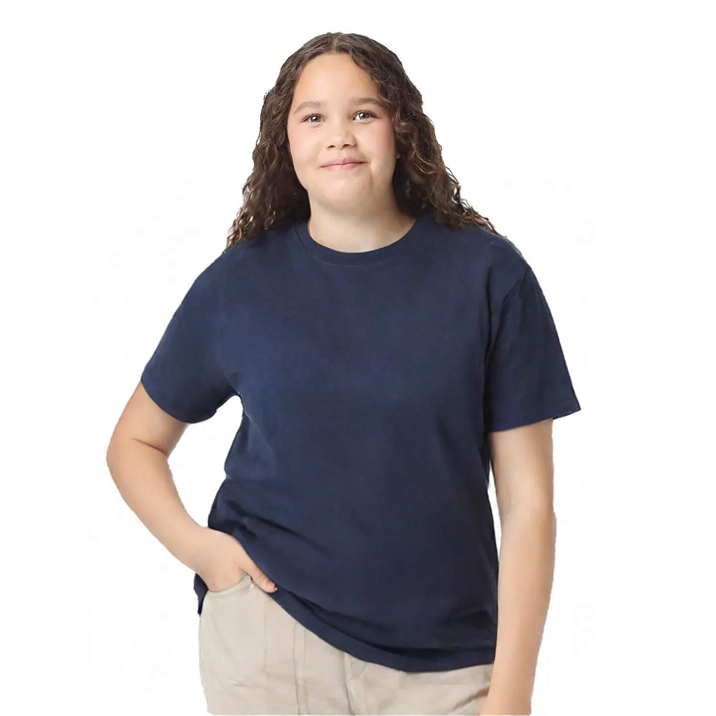 Gildan Youth Heavy Cotton Crewneck Short Sleeve T-Shirt for School Events & Casual Wear Everyday Cotton Tee