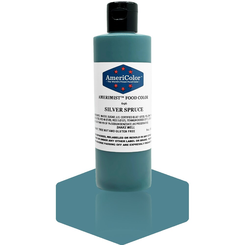AmeriColor, Silver Spruce, 9 Ounce, AmeriMist Airbrush Food Coloring