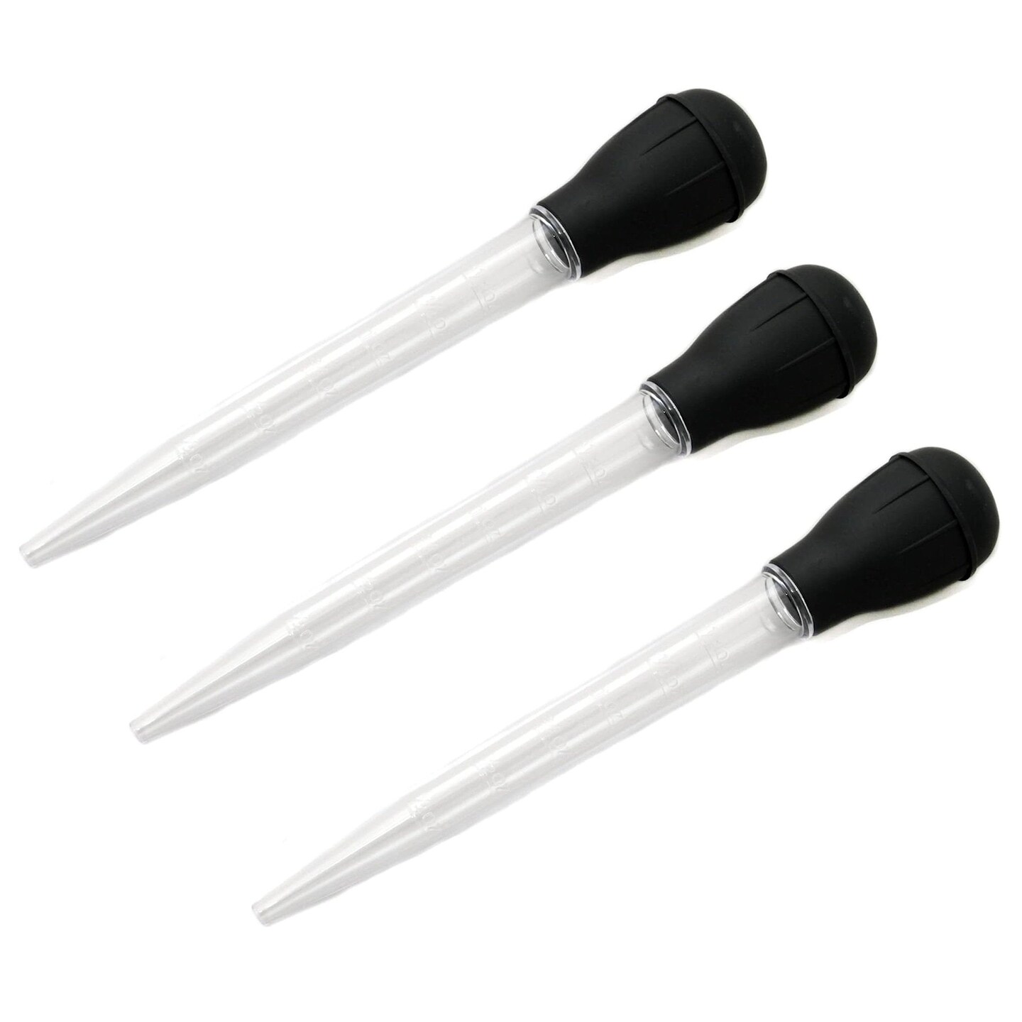 Chef Craft 11.5" Long Classic Heat Resistant Turkey Baster with Clear Tube & Easy Read Measurements