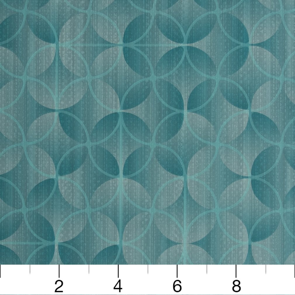 Lagoon - Aqua & Teal Abstract & Geometric Upholstery Fabric 54 Inches"