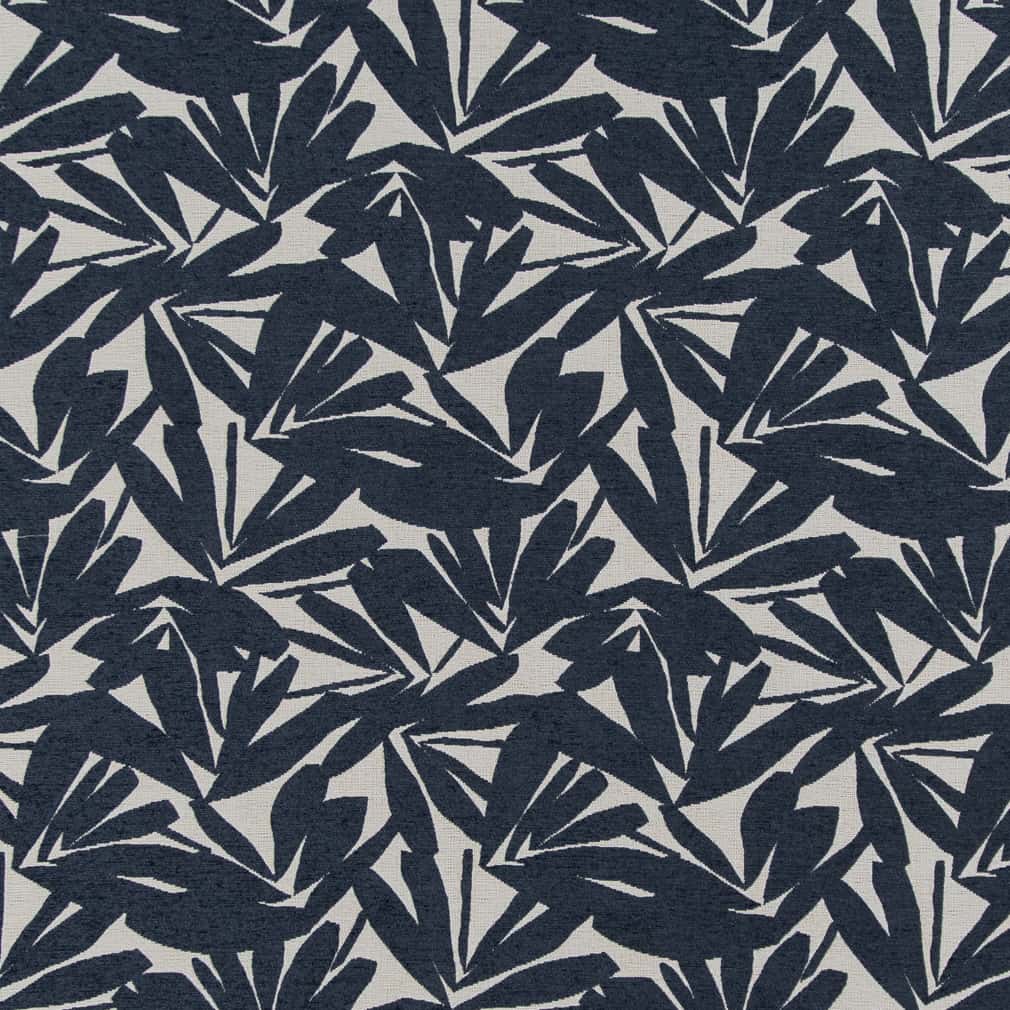 Upholstery Fabric - Blue Leaves,Tropical &#x26; Botanical Upholstery Fabric 54 Inches&#x22;