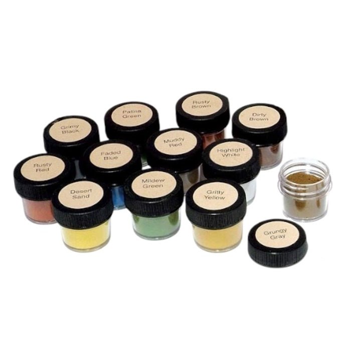 Doc O&#x27;Brien&#x27;s Weathering Powders, Set of 12 Colors