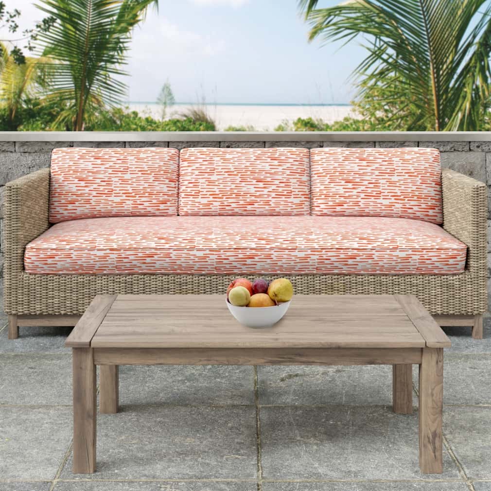 Orange Zest - Orange & Rust Abstract & Geometric Upholstery Fabric 54 Inches"