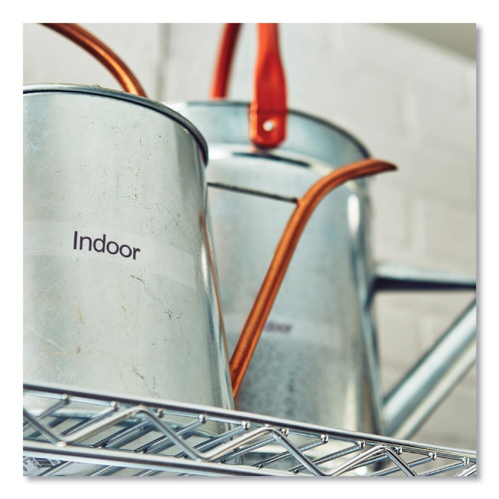 Brother P-Touch 0.7 in. x 26.2 ft. TZe Standard Adhesive Laminated Labeling Tape - Black on Clear